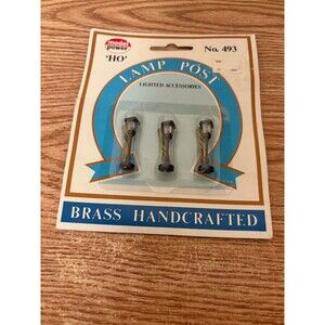 Ho Vintage Model Power #493 Lamposts -  W/Brass Parts - New- S31Ww